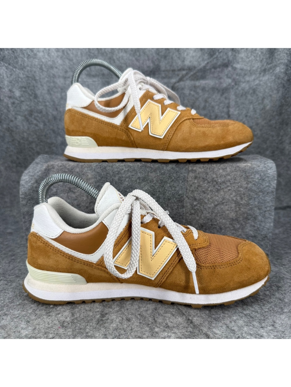 New Balance 574 Big Kid NB Athletics Tobacco Shoes GC574CC1 Tan Girl’s 5 368